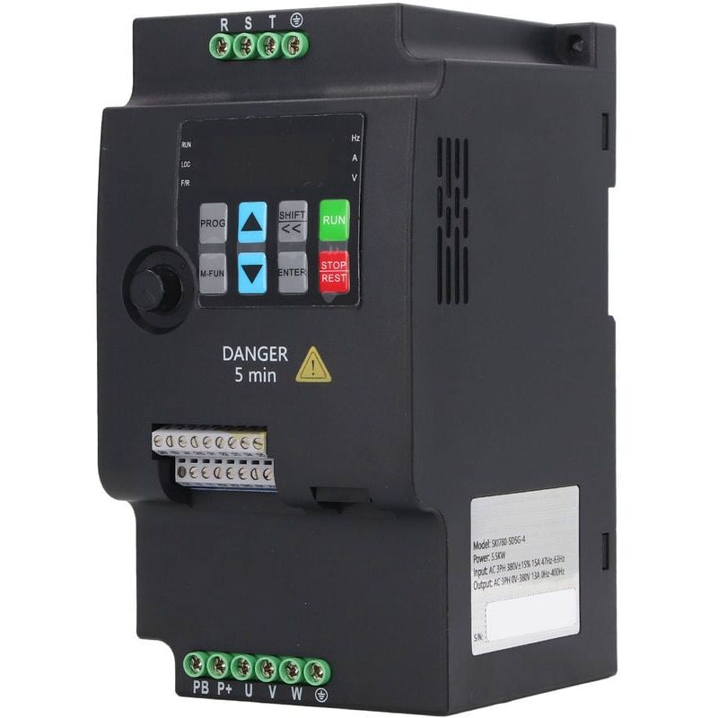 foto del prodotto snq convertitore di frequenza trifase con azionamento a frequenza variabile vfd da 5,5 kw, convertitore di tensione, inverter di azionamento motore