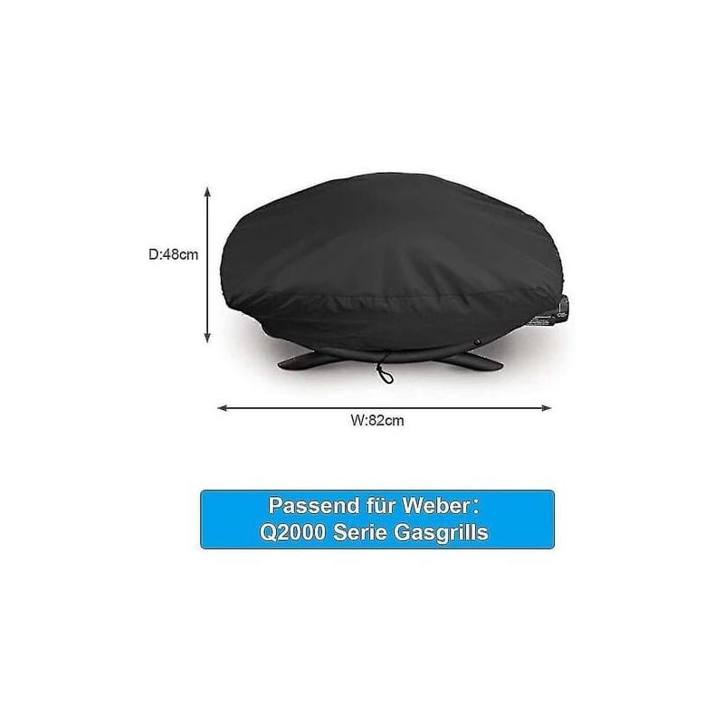 foto del prodotto snq copertura per barbecue weber q2000 q2200 q200, coperture per barbecue impermeabili per weber