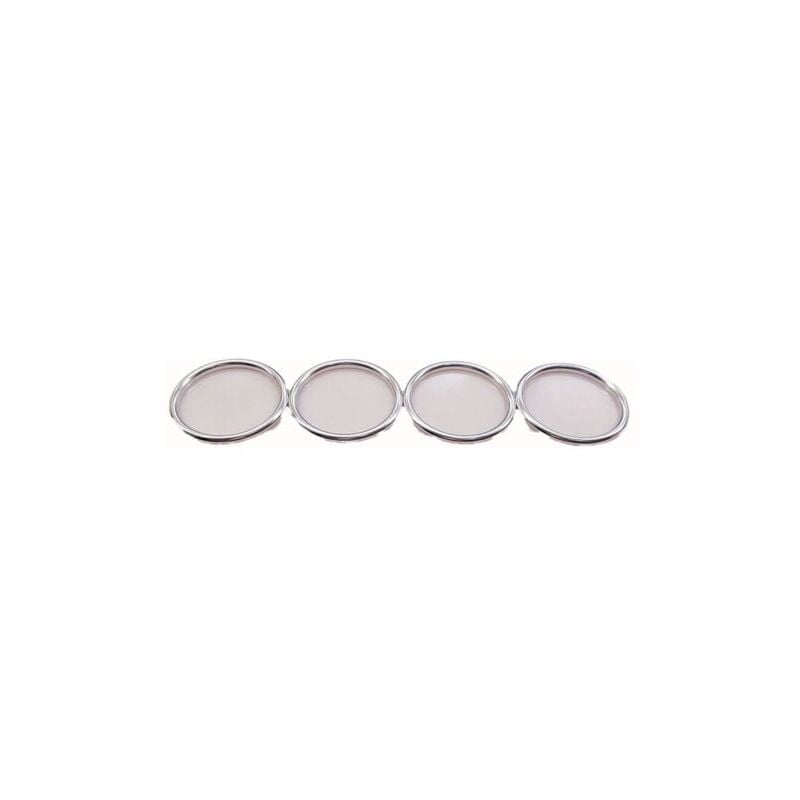 foto del prodotto snq copertura per bocchetta aria condizionata audi a1, in alluminio, 14 17, argento
