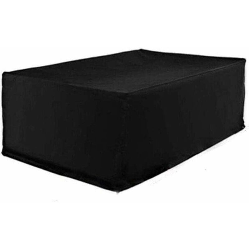 foto del prodotto snq copertura per tavolo da giardino, telo protettivo oxford 210d resistente alle intemperie e agli strappi per mobili da giardino 180 x 120 x 74 cm