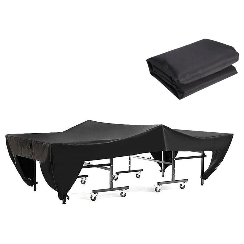 foto del prodotto snq copertura per tavolo da ping pong, impermeabile, anti pioggia e anti uv, per interni ed esterni, 280 x 153 x 73 cm.