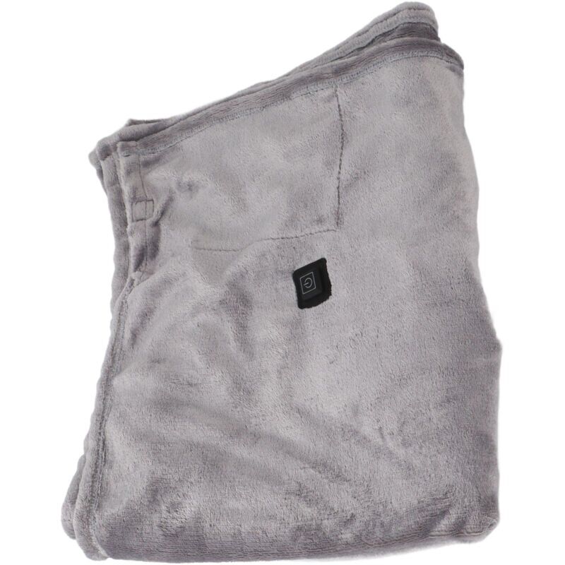 foto del prodotto snq copertura riscaldante usb leggera in flanella corail per l hiver gris clair