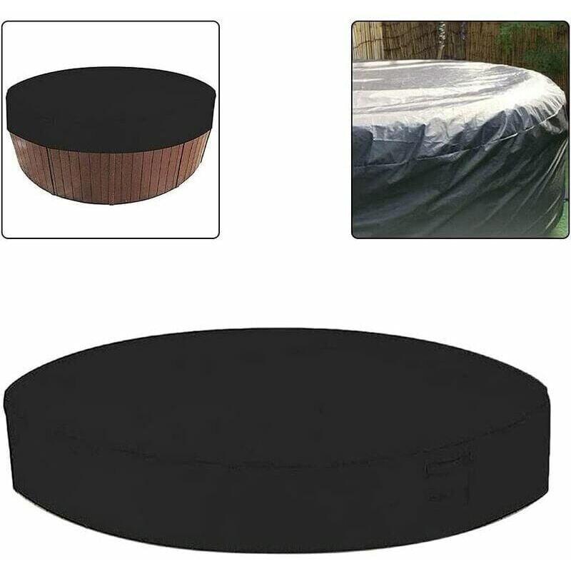 foto del prodotto snq copertura rotonda per spa, copertura pieghevole per spa resistente all umidit , copertura rotonda per spa da esterno, copertura impermeabile