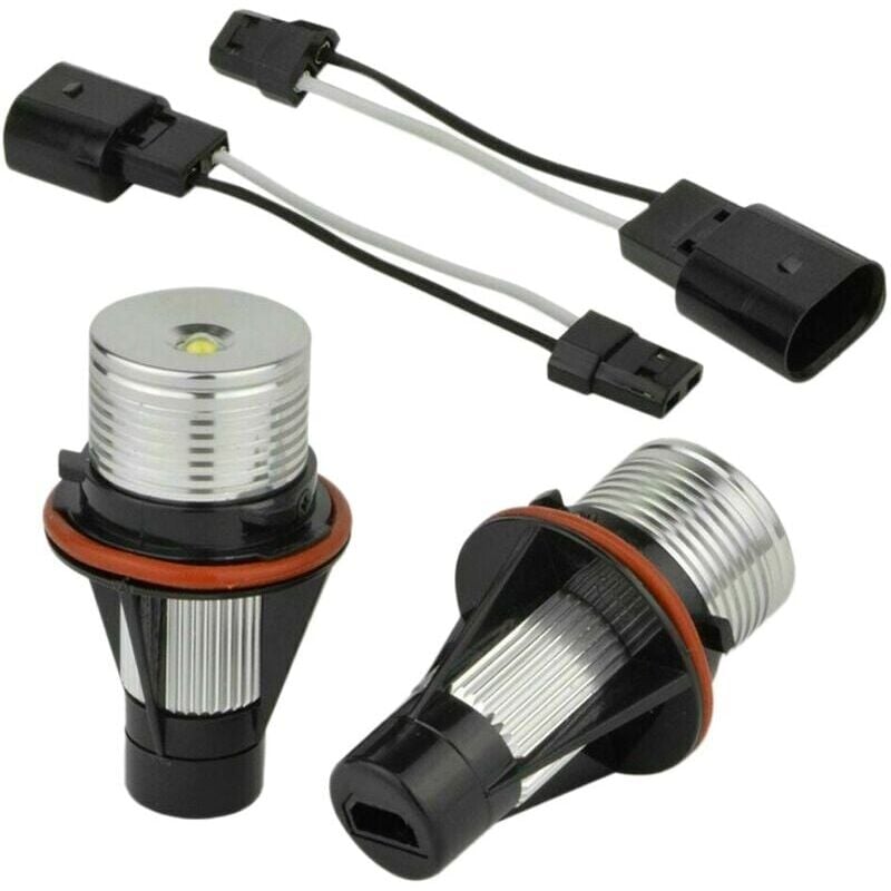 foto del prodotto snq coppia di lampadine per luci di posizione angel eye a led bianche 8000k per e39, e53, e60, e63, e64, e66, e87, 5, 6, 7, x3, x5.