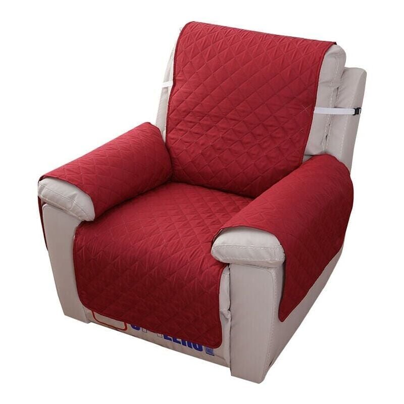 foto del prodotto snq copripoltrona reclinabile a 1 posto, copripoltrona reclinabile impermeabile per camera da letto rosso, 55 x 200 cm 