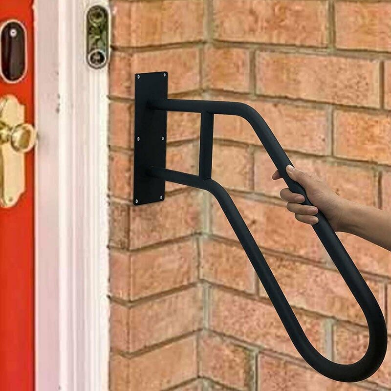 foto del prodotto snq corrimano per scale, corrimano per esterni, corrimano per scale da 1 a 3 gradini, corrimano in acciaio inossidabile a forma di u per interni ed