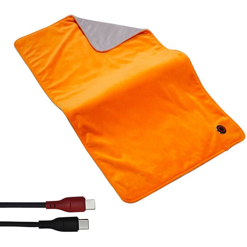 foto del prodotto snq couverture lectrique graph ne 80x45cm chauffage 5 zone ntc int gr arret automatique 2h potenza 10w macchina lavabile utilizzo plug in type c