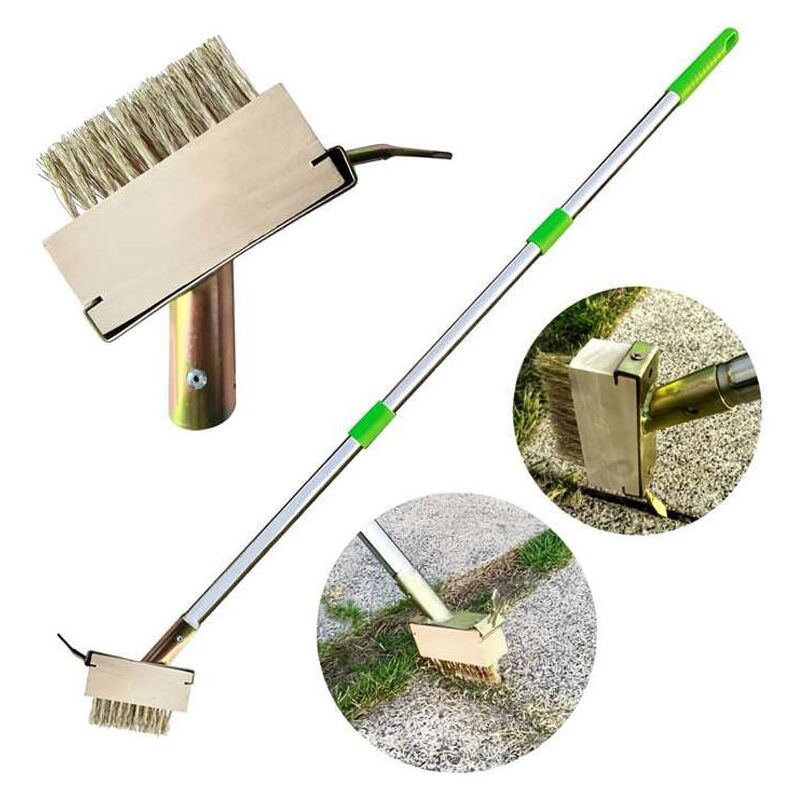 foto del prodotto snq crack weeder con 3 pali di prolunga, strumento per diserbo manuale, gancio per diserbo con maniglia regolabile per la pulizia di marciapiedi,