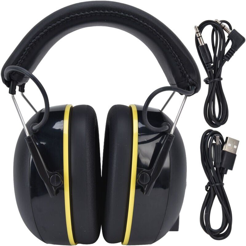 foto del prodotto snq cuffie antirumore con protezione dell udito, comode protezioni acustiche ricaricabili bluetooth con connessione stabile 1000 mah, cuffie