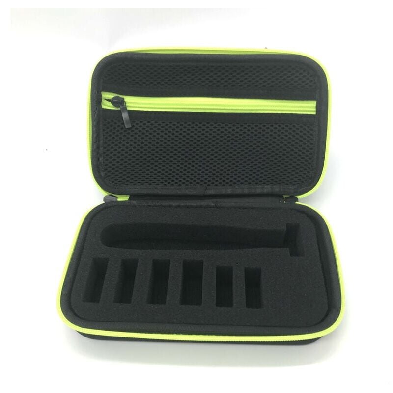 foto del prodotto snq custodia per philips oneblade pro, custodia da viaggio rigida in eva con custodia in spugna per one blade versione in rete nera 