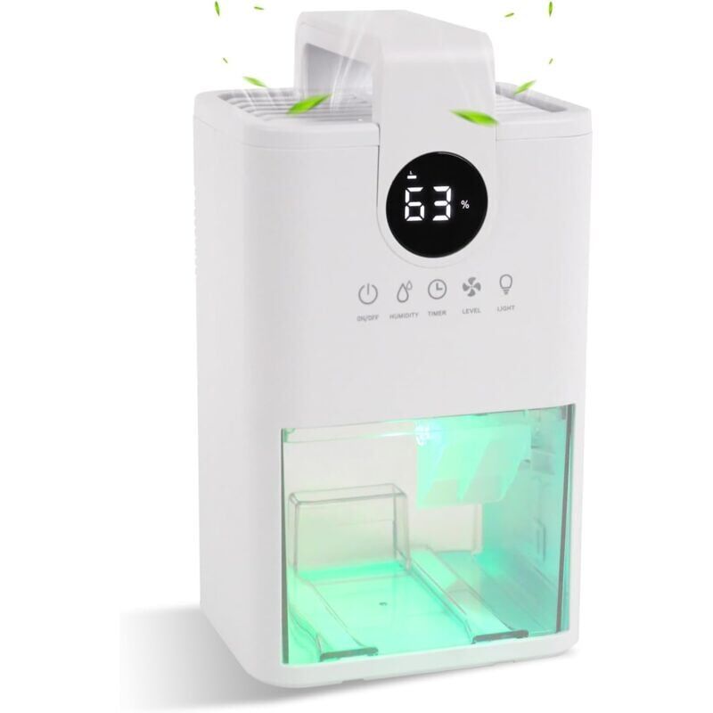 foto del prodotto snq d shumidificateurs 5 en 1 pour la maison, d shumidificateurs portables avec poign e jusqu 600 m pour sous sol avec minuterie, niveau, arr t
