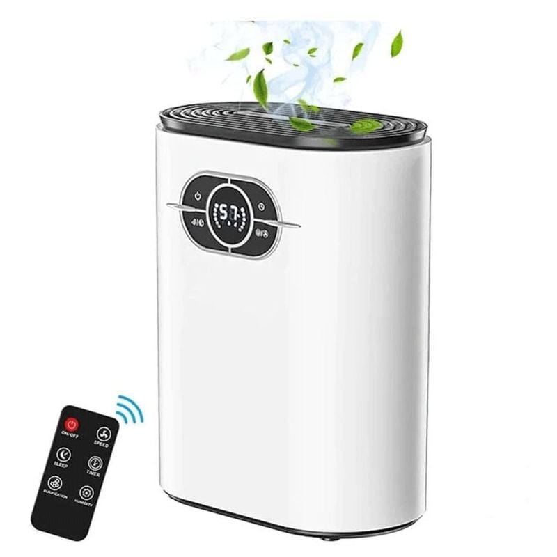 foto del prodotto snq d shumidificateurs pour la maison, d shumidificateur de s chage de linge 1200 ml avec affichage num rique, t l commande, arr t automatique,