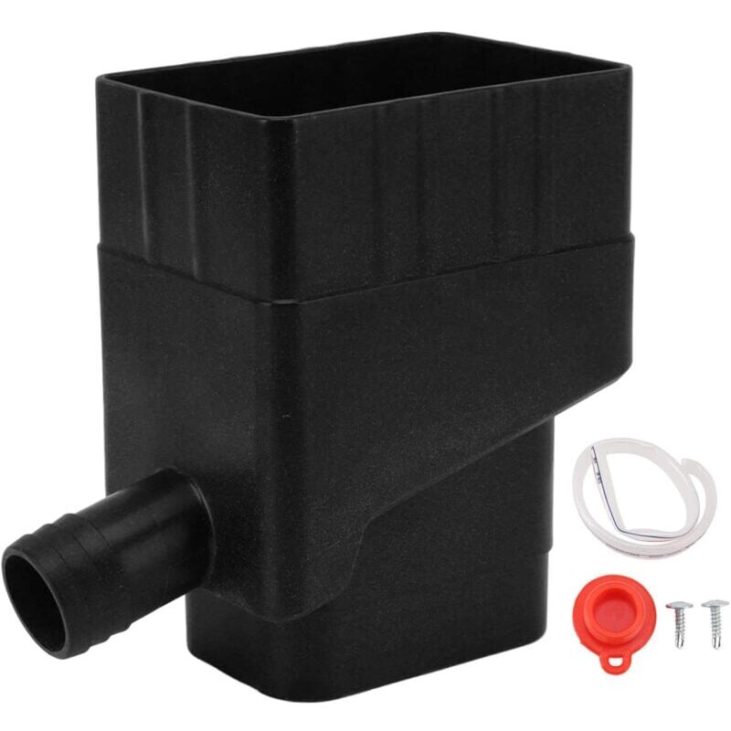 foto del prodotto snq deviatore per sistema di raccolta dell acqua piovana , tubo flessibile standard resistente ai raggi uv per prato da giardino esterno nero 