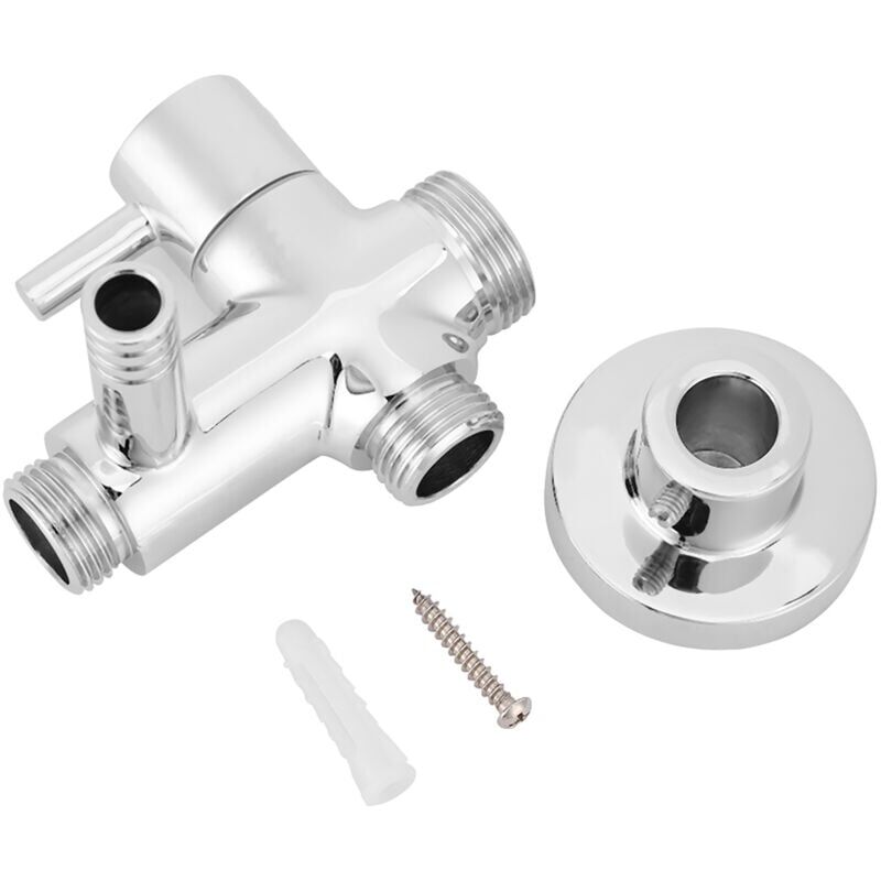 foto del prodotto snq deviatore per soffione doccia, base per montaggio a parete per accessori di montaggio a parete, valvola deviatrice per doccia, rame, materiale