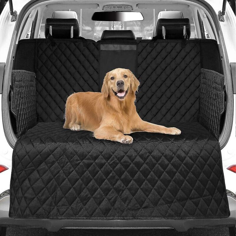 foto del prodotto snq dhrs universal car boot protector copertura per bagagliaio per cani per la maggior parte delle auto impermeabile e antiscivolo, 180x103 cm