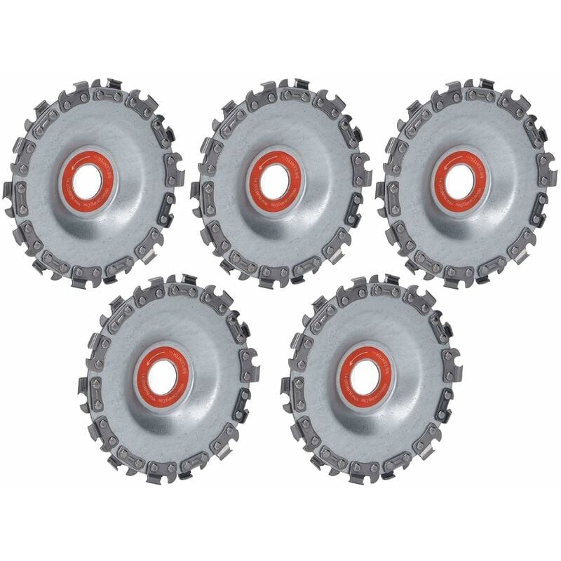 foto del prodotto snq dischi per motosega, 5 pezzi disco per smerigliatrice angolare multifunzionale ad alta durezza con denti resistenti per modellare la
