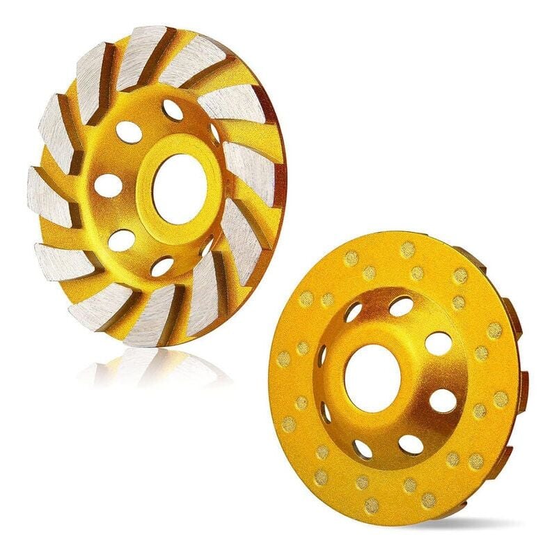 foto del prodotto snq disco abrasivo diamantato, mola diamantata 125 x 22,2 mm, mola diamantata universale per levigare calcestruzzo, pietra, massetto di granito,