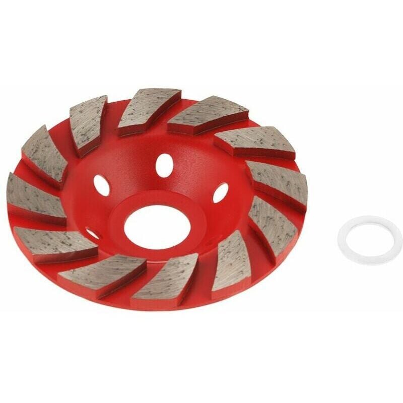 foto del prodotto snq disco abrasivo segmentato diamantato per granito, muratura, pietra, cemento e ceramica, diametro esterno 100 mm rosso 