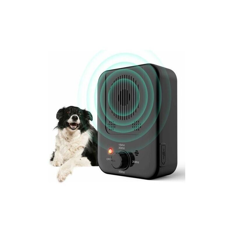 foto del prodotto snq dispositivo antiabbaio a ultrasuoni per cani, dispositivo antiabbaio a ultrasuoni automatico e impermeabile per cani di piccola e grande taglia.