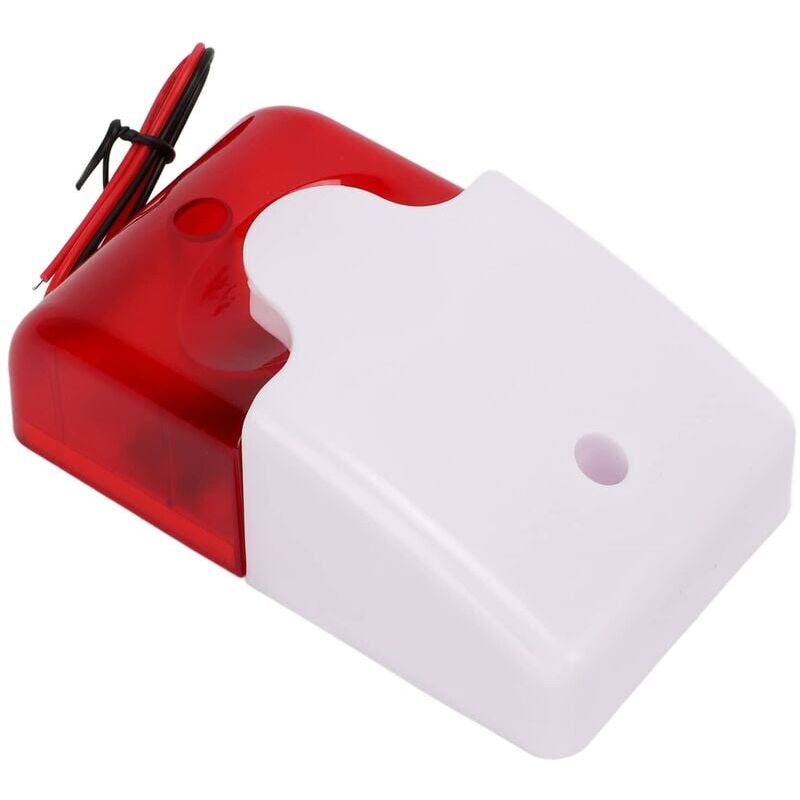 foto del prodotto snq dispositivo di allarme antiurto con luce stroboscopica rossa, suono e luce, sirena lampeggiante per intersezioni, scuola, ospedale 220 v 