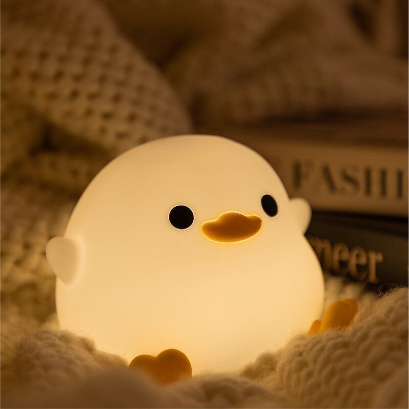 foto del prodotto snq dodo duck veilleuse, lampada canard mignon, veilleuse in silicone a intensit variabile, lampada da camino led ricaricabile con minuterie de 20