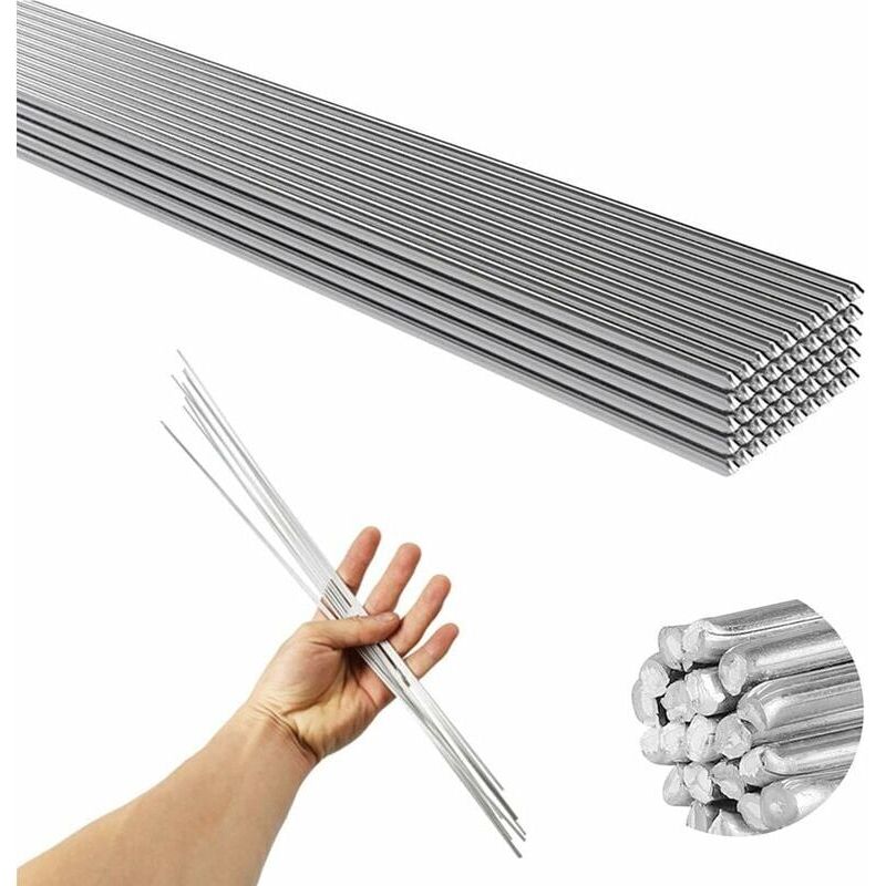 foto del prodotto snq elettrodi per saldatura, 50 pezzi 2,0 mm per bassa temperatura in alluminio, bacchette per saldatura facili da fondere, resistenti alla