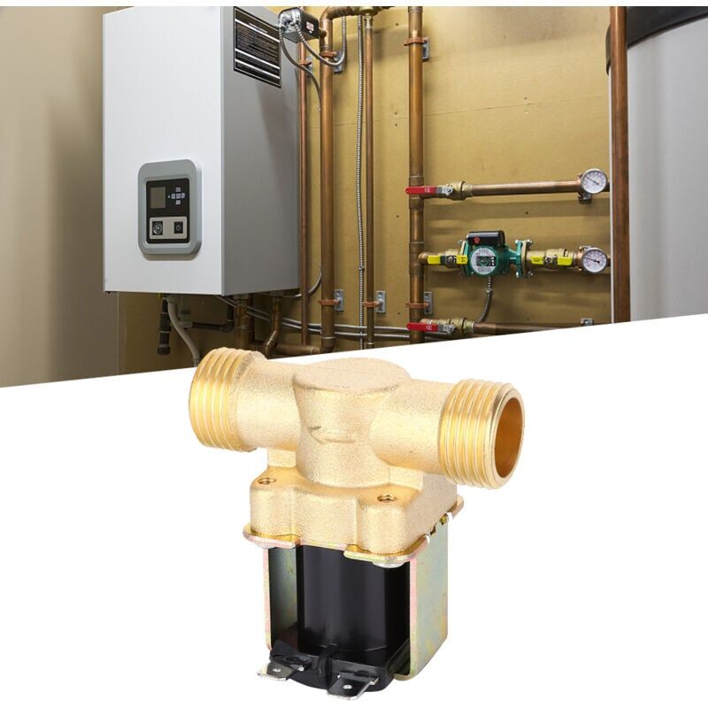foto del prodotto snq elettrovalvola in rame elettromagnetica accessorio industriale da 1 2 pollice per scaldabagno solare dc 24v 