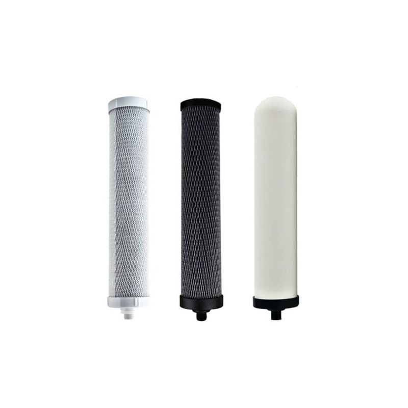 foto del prodotto snq ensemble de 3 filtres purificateur d air de bureau, filtre charbon actif et filtre en c ramique pour pi ces de filtre purificateur 3 tages