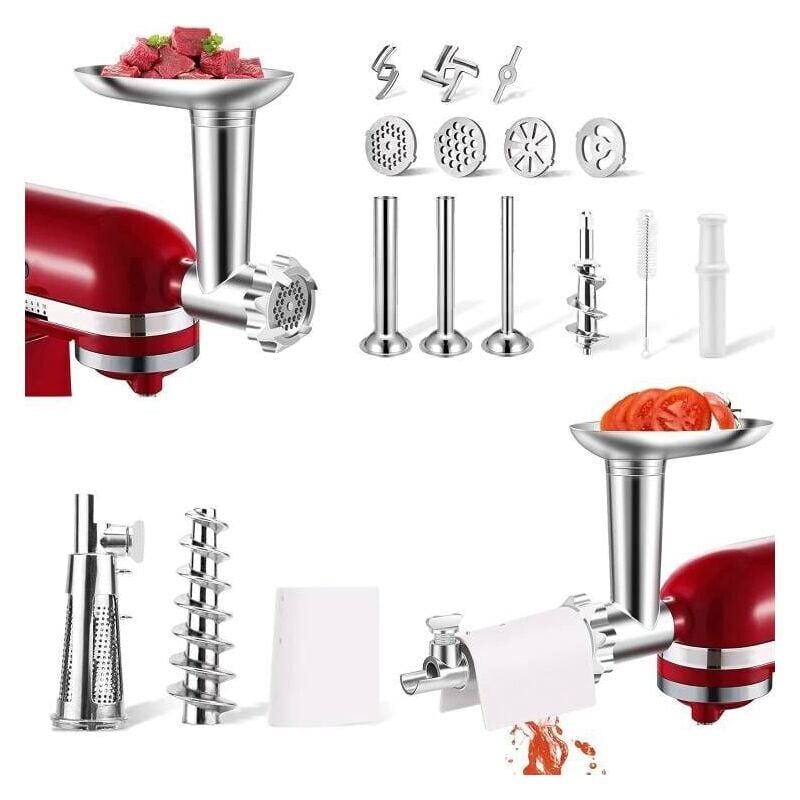 foto del prodotto snq ensemble de passoire fruits et l gumes avec accessoire de broyeur d aliments pour batteur sur socle presse agrumes de fruits frais accessoire