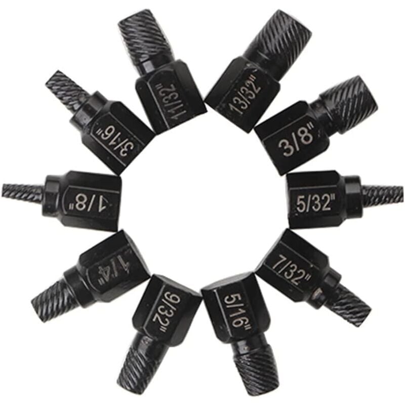 foto del prodotto snq estrattore per viti torx da 10 pezzi, strumento per la rimozione di bulloni e dadi, set di estrattori per bulloni rotondi testa solida