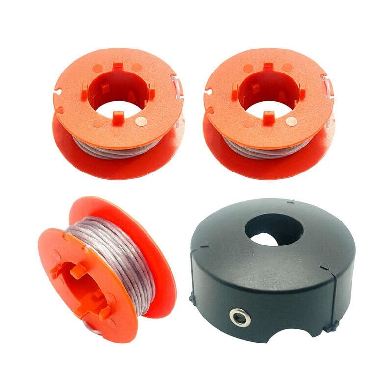 foto del prodotto snq f016800175 bobina di filo per bosch art 23 26 30 easytrim e combitrim, bobina di filo morbido automatico pro tap, 8 m x 1,6 mm con copertura