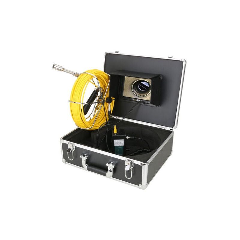 foto del prodotto snq f9723 30m 30m hd telecamera per tubi endoscopio industriale da 7 pollici hd 1000 linee batteria integrata da 4500 mah ip68 impermeabile,