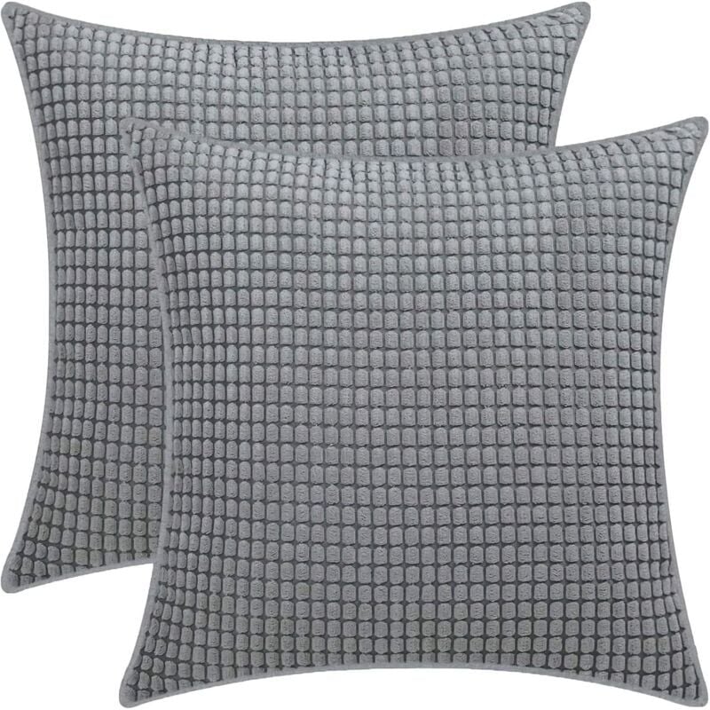foto del prodotto snq federa per cuscino con chicchi di mais, federa in morbido velluto a coste, federa per cuscino per decorazione di divano, camera da letto,