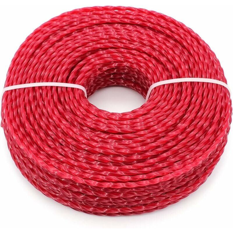 foto del prodotto snq filo universale per decespugliatore, filo in nylon da 3,0 mm, filo in nylon per decespugliatore ad alta resistenza per tosaerba con testina a