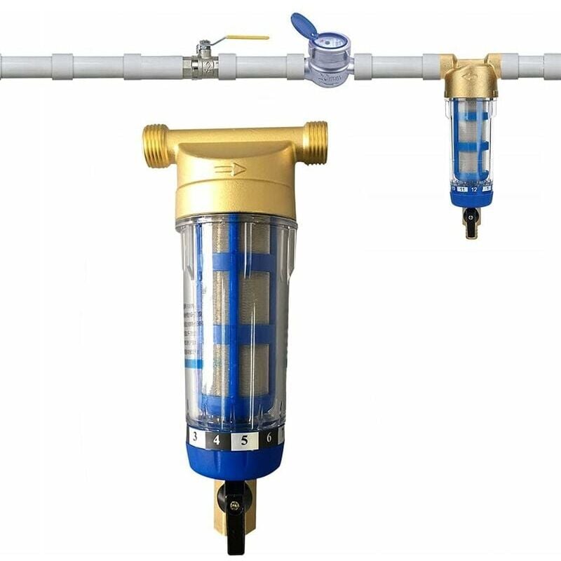 foto del prodotto snq filtro per sedimenti riutilizzabile filtro riutilizzabile prefiltro per acqua filtro per sedimenti prefiltro micron accessorio per