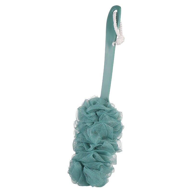foto del prodotto snq fiore da doccia con manico lungo spazzola da bagno appesa spazzola per la schiena appesa spugna da bagno resistente spazzola da doccia per