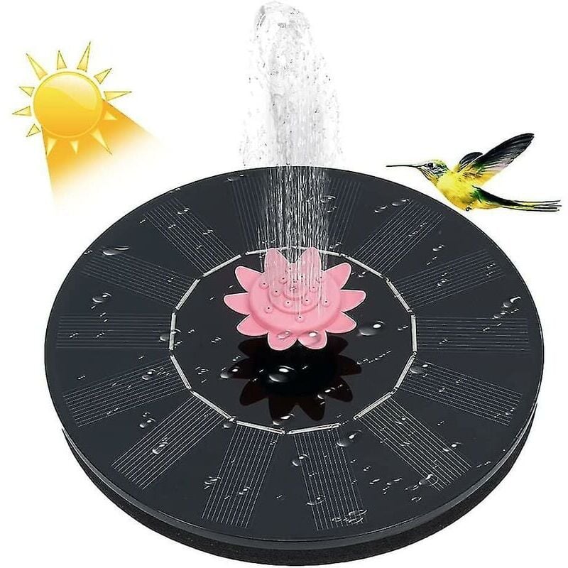 foto del prodotto snq fontana solare potenziata con pompa per acqua a energia solare, fontana solare galleggiante indipendente