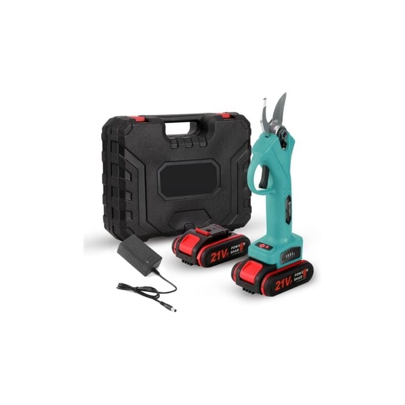 foto del prodotto snq forbici elettriche da potatura senza fili da 21 v e 1200 mah per giardino e alberi