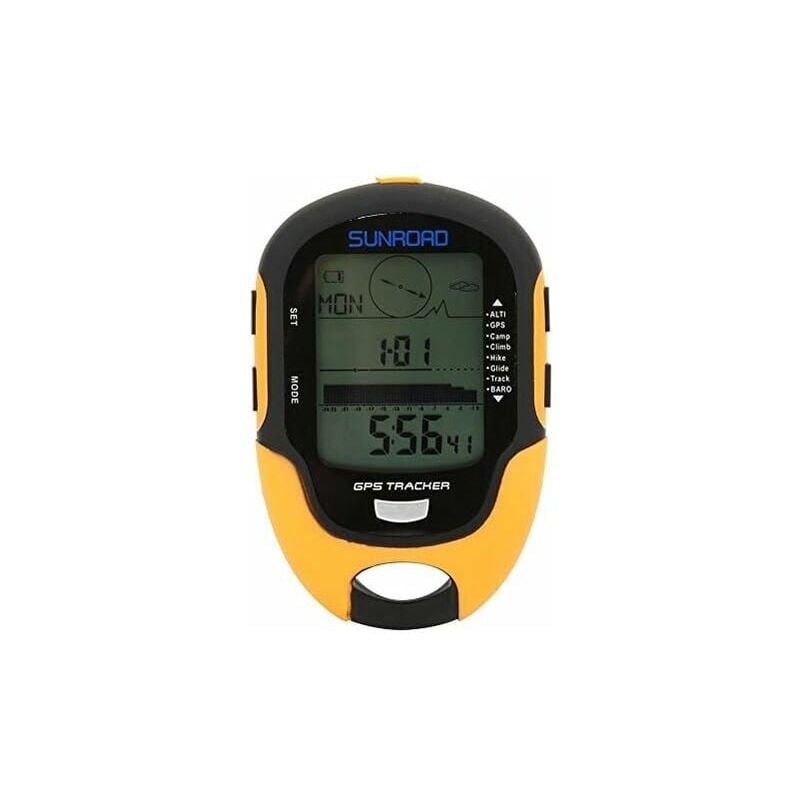 foto del prodotto snq fr510 altimetro gps multifunzionale, strumento di misurazione della temperatura e dell umidit , altimetro di navigazione gps per esterni