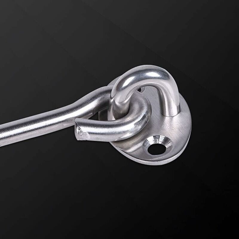 foto del prodotto snq gancio per soffitto in acciaio inox a forma di u, per montaggio a parete e a soffitto 45 mm x 25 mm per corde da ponte, tende da sole