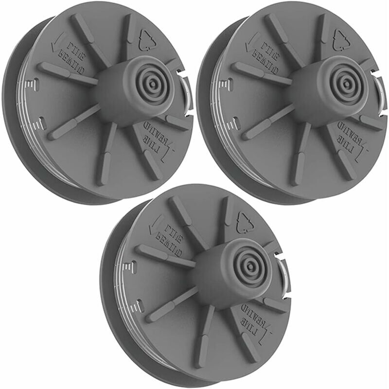 foto del prodotto snq gardena bobina di filo da taglio, 3 pezzi bobina per turbo trimmer strimmer 5307 20 bobina di ricambio per tagliabordi da 6 m per gardena
