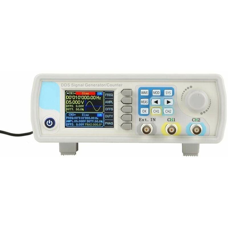 foto del prodotto snq generatore di segnale, jds6600 generatore di funzioni dds controller digitale generatore di forme d onda arbitrarie a frequenza sinusoidale
