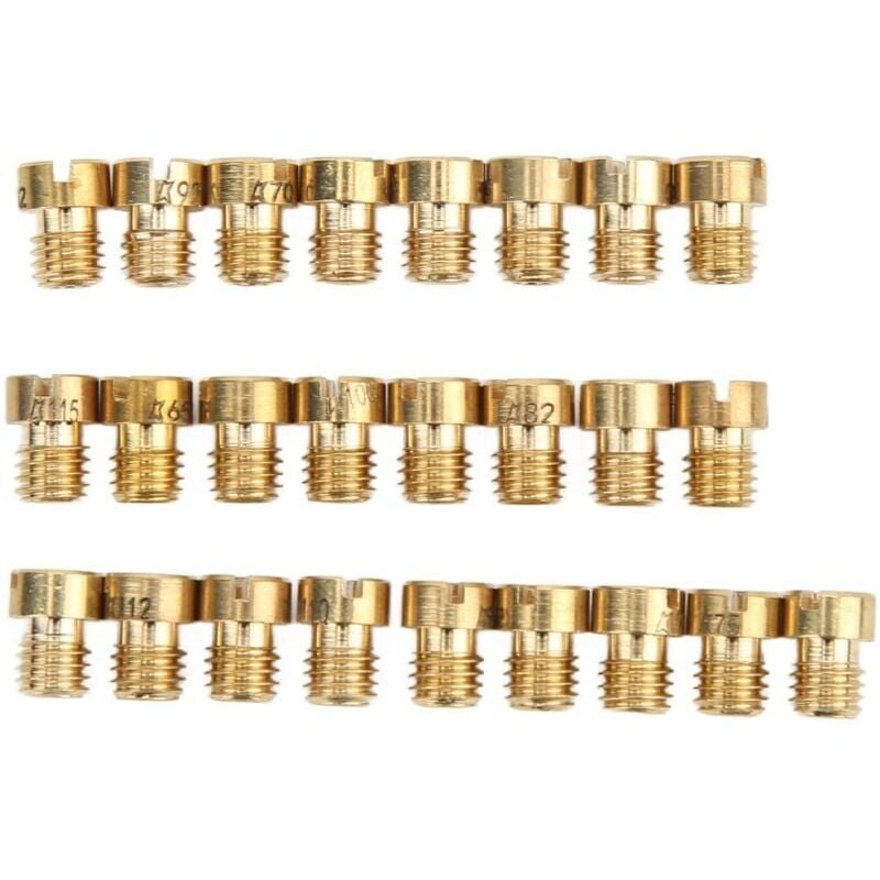 foto del prodotto snq getto principale, 55 115 m5, 25 pezzi kit getto principale carburatore di ricambio per carburatore dellorto phbg