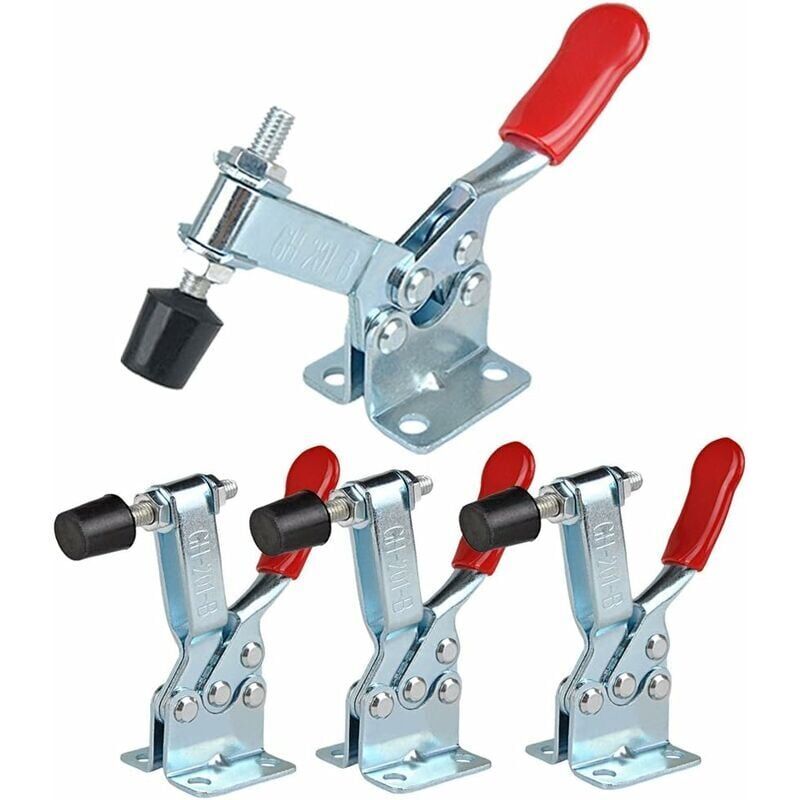 foto del prodotto snq gh 201 b set di 4 ponticelli di serraggio verticali con base orizzontale portata 90 kg