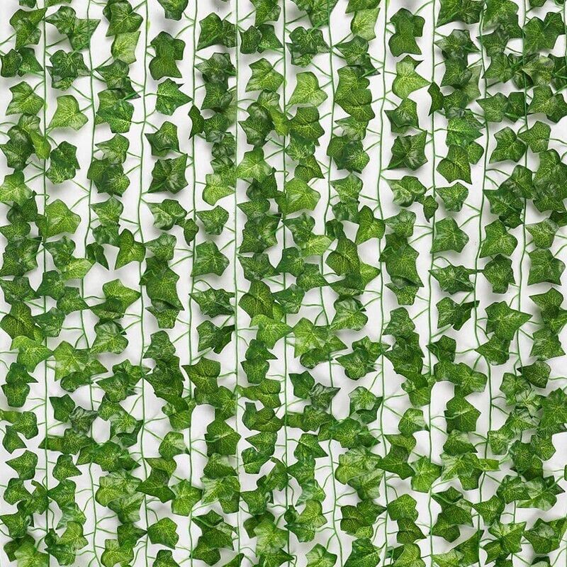 foto del prodotto snq ghirlanda di edera artificiale per camera da letto, 12 pezzi 26,4 m edera finta, decorazione di edera artificiale per cucina, patio, altalena,