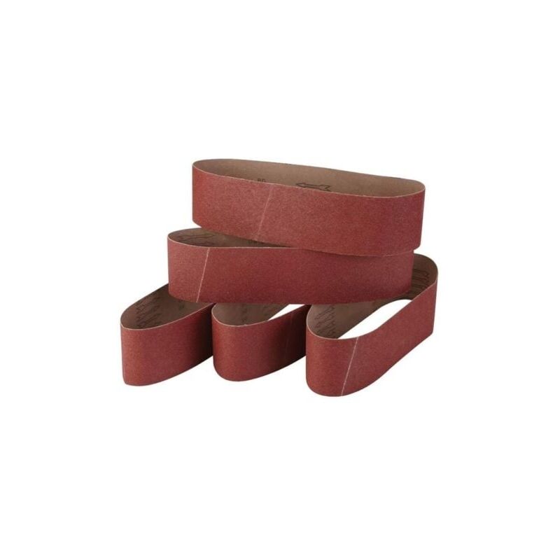 foto del prodotto snq gioco a 5 nastri abrasivi in corindon fin 100 x 915 cm granulometria 60 80 120 240 320 