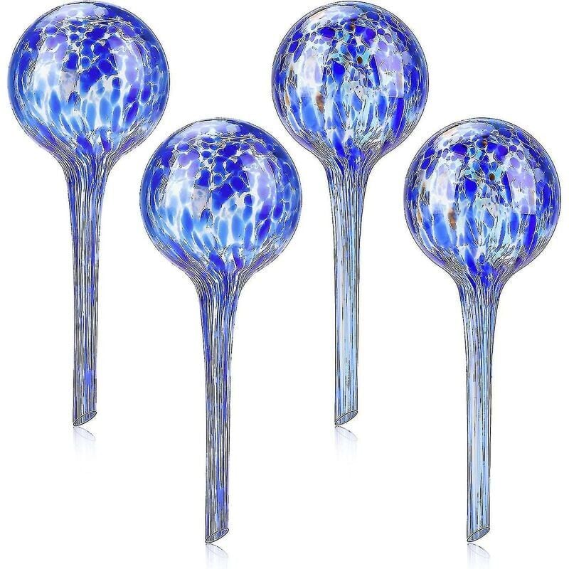 foto del prodotto snq globi per irrigazione delle piante da 200 ml, 4 picchetti per irrigazione automatica, bulbo per irrigazione automatica in vetro