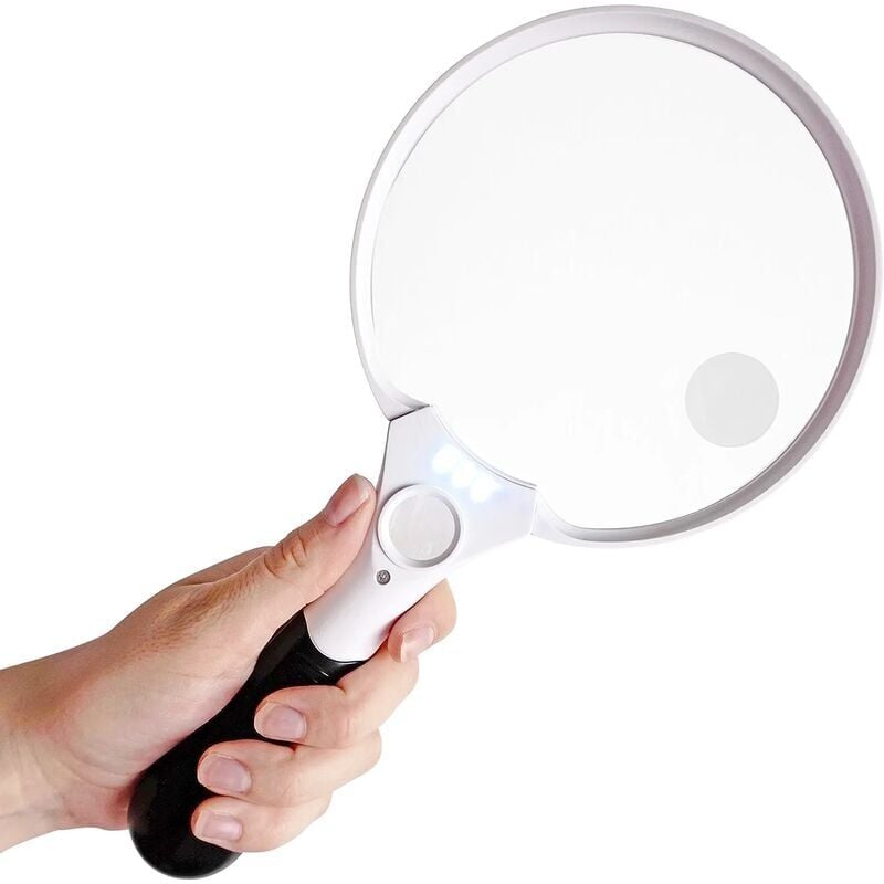 immagine 0 del prodotto snq grande lente di ingrandimento con luce led lenti di ingrandimento 2x 4x 25x la migliore lente di ingrandimento gigante con luce per