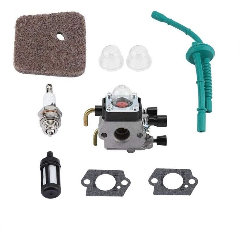 foto del prodotto snq gruppo carburatore per stihl fs55 fs55r fs55rc fs38 km55 hl45 km55r kit filtro aria kit tubo carburante kit candela 