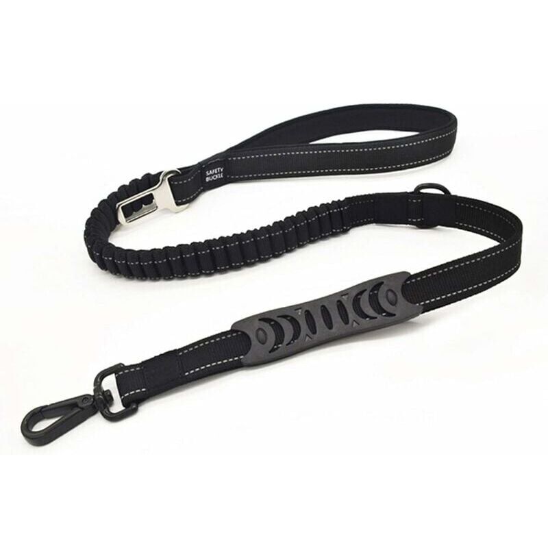 foto del prodotto snq guinzaglio anti strappo per cani, guinzaglio di sicurezza per auto per cani di piccola, media e grande taglia in nylon resistente riflettente